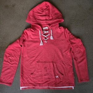 Hollister Red Pullover Hoodie Sweater
